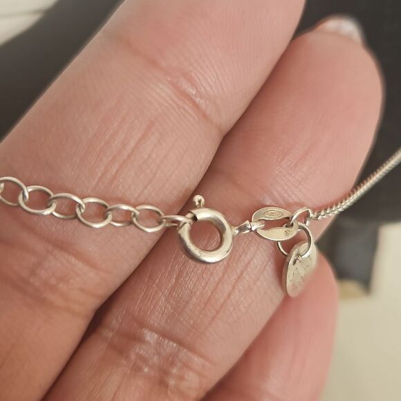 Simply Silver 925 Tear Drop Necklace Crystal - Picture 4 of 16